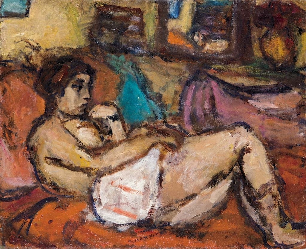 Czóbel Béla (1883-1976) Lying Woman, 1937