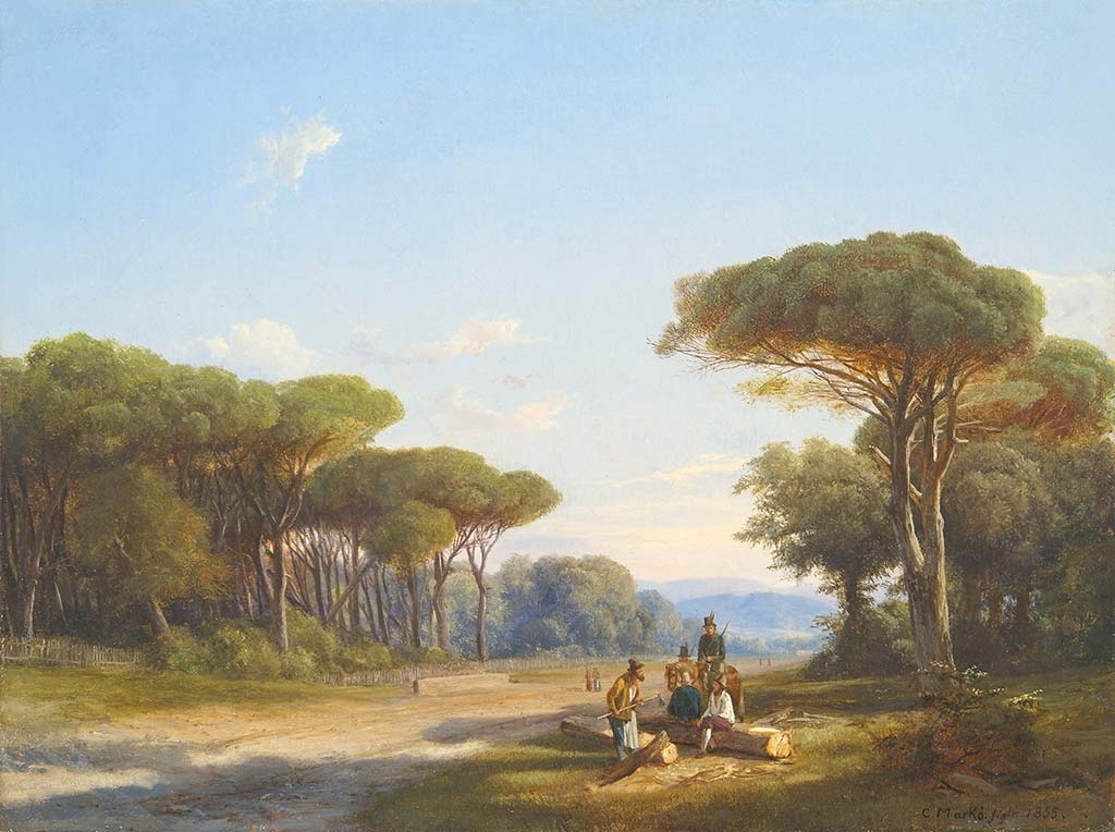 Markó Károly, Ifj. (1822 - 1891) Scene on the Lawn, 1855