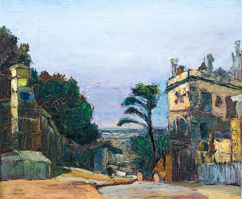 Orbán Dezső (1884-1987) Promenade in Nice, 1926