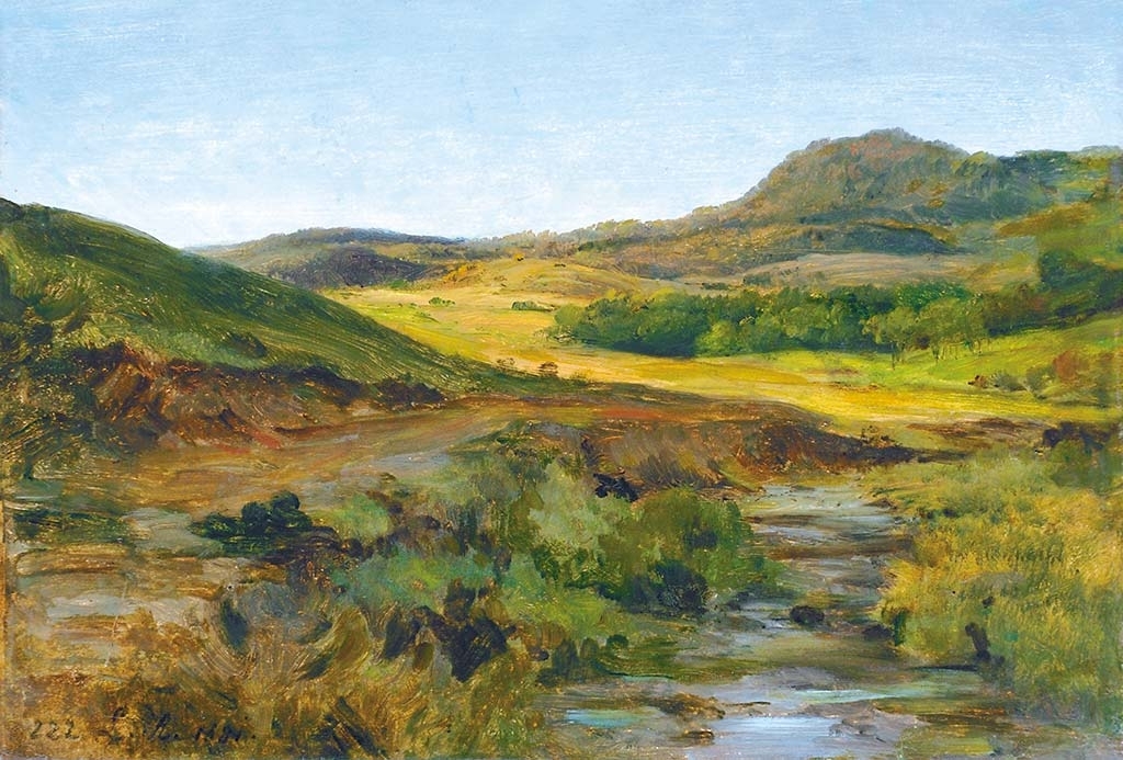 Ligeti Antal (1823-1890) Hill-country, 1881