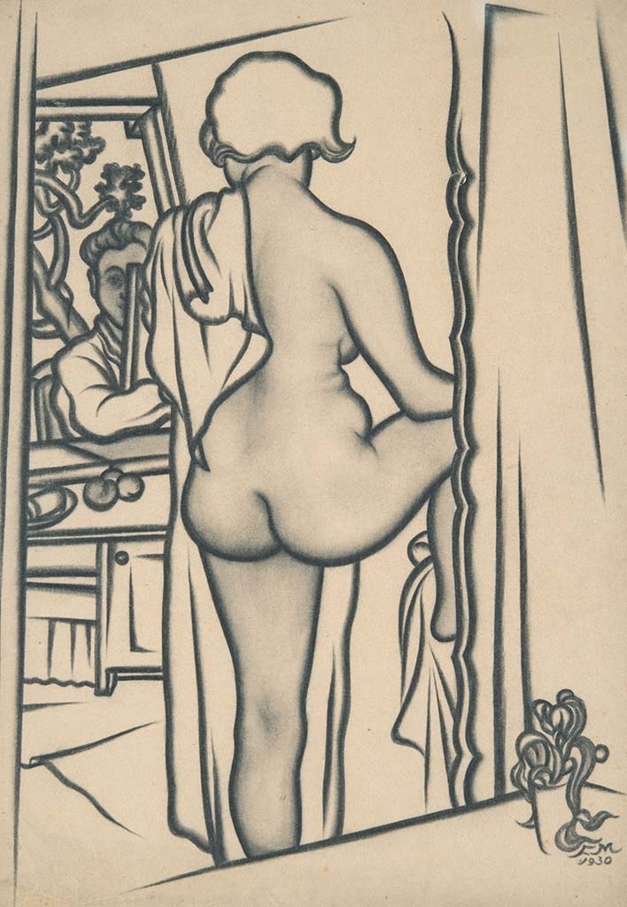 Farkasházy Miklós (1895-1964) Nude in the Atelier, 1930