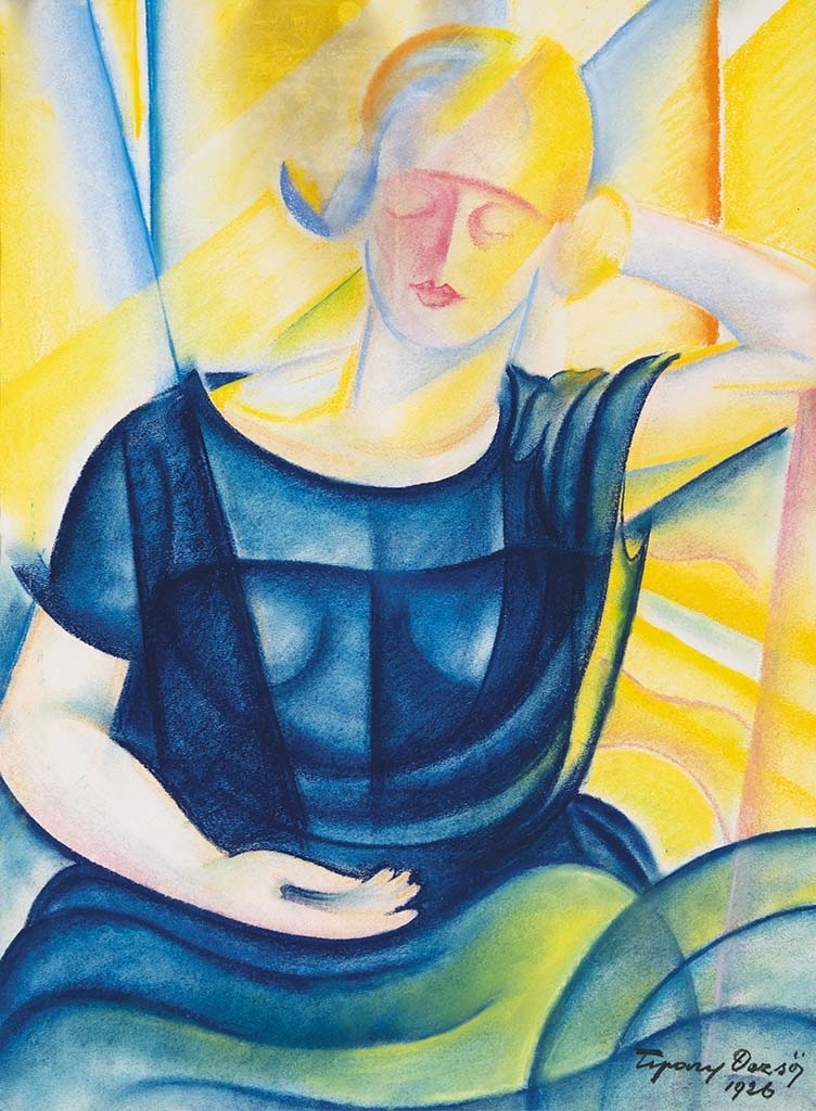 Tipary Dezső (1887-1964) Sitting woman, 1926