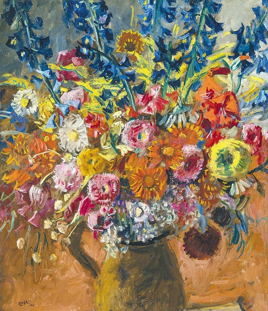 Basch Andor (1885-1944) Virágcsendélet, 1940