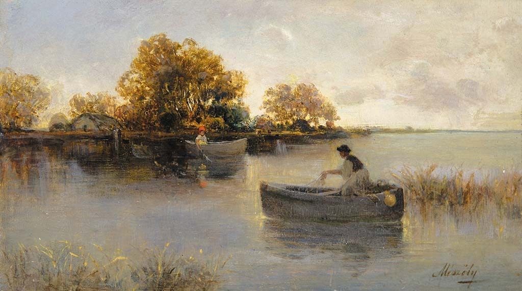 Mészöly Géza (1844-1887) Fishing