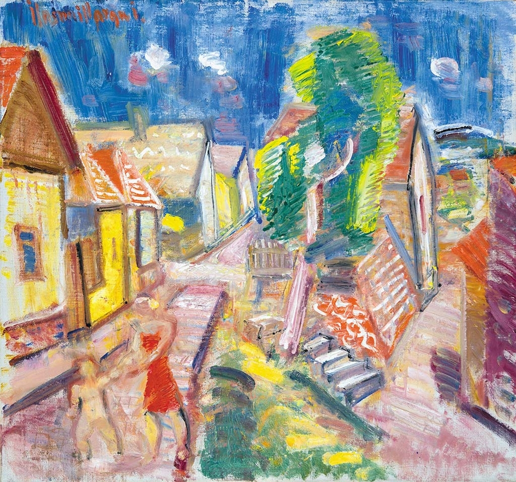 Ilosvai Varga István (1895-1978) Alleyways in Szentendre