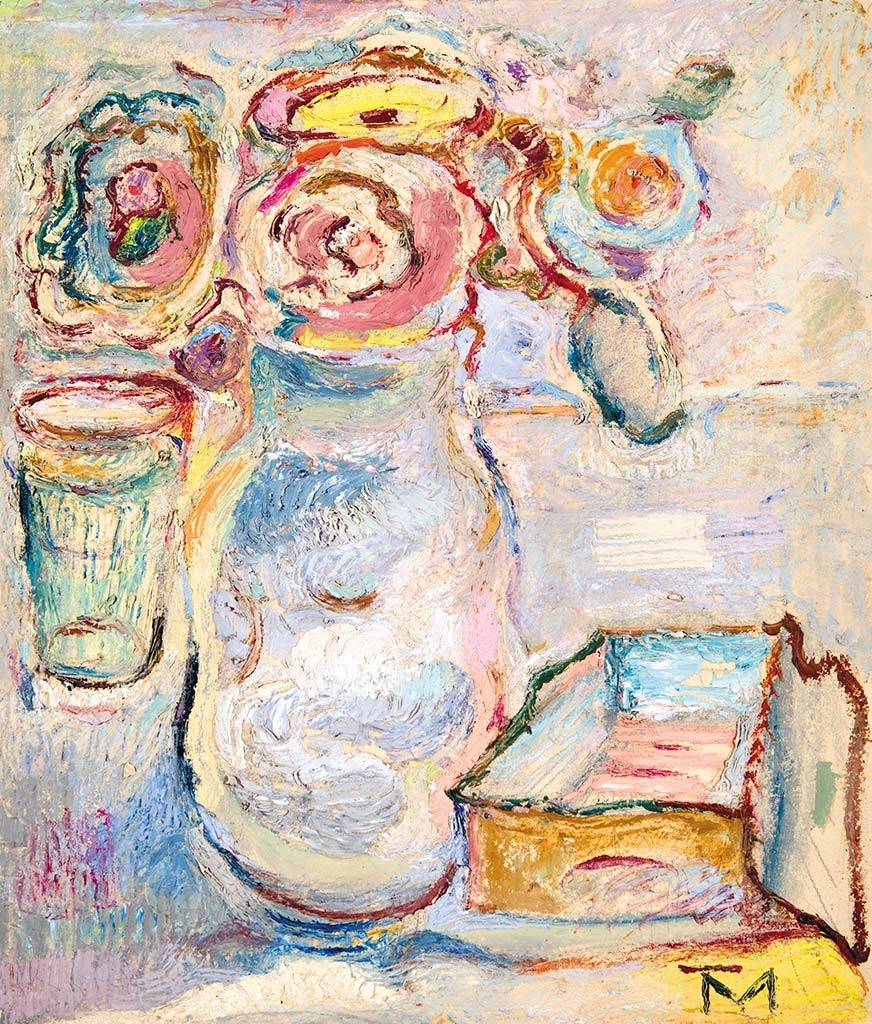 Tóth Menyhért (1904-1980) Flowers in a Vase