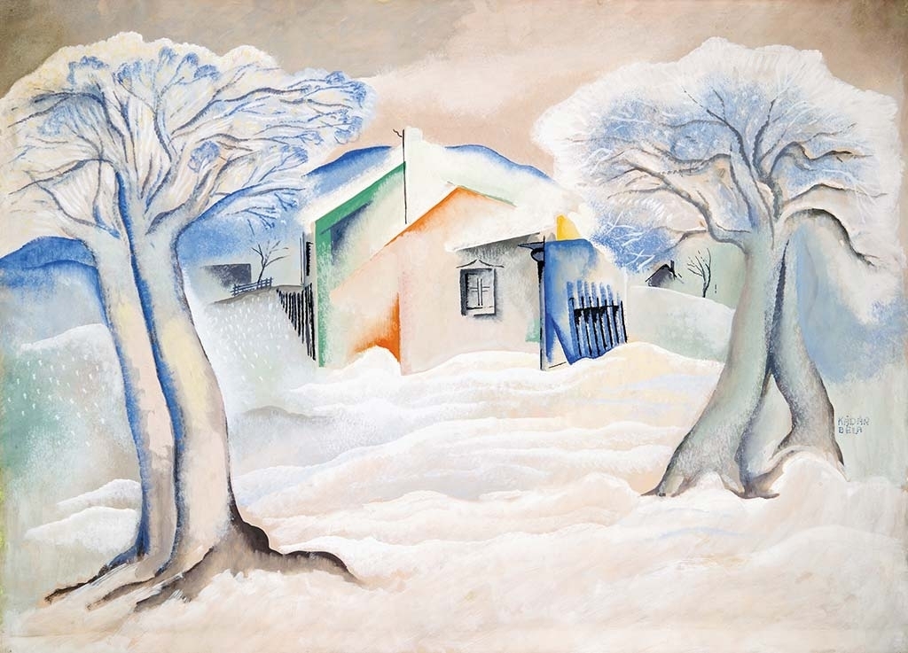 Kádár Béla (1877-1956) Winter Scene, beginning of  1930s