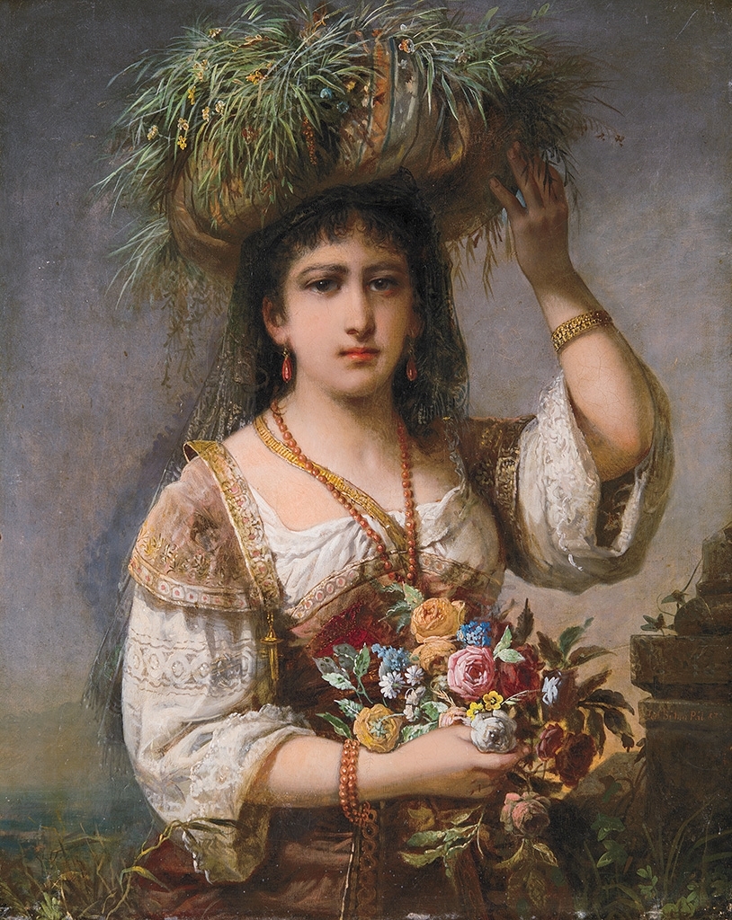 Böhm Pál (1839-1905) Florist, 1887