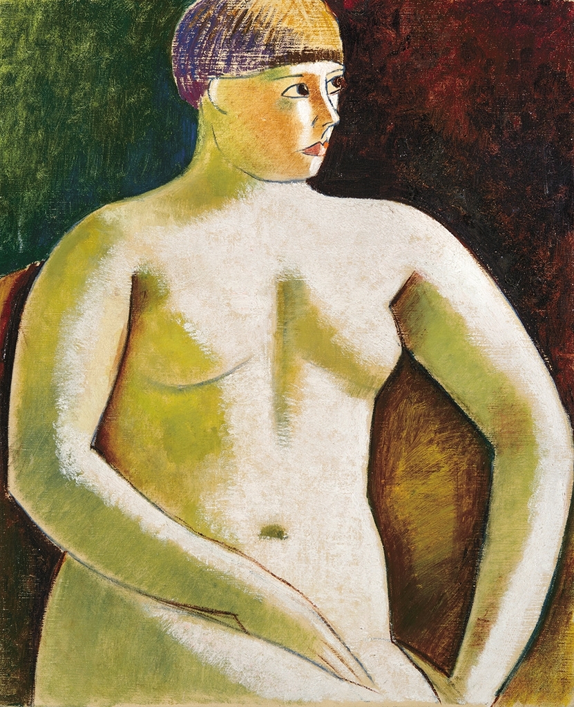 Járitz Józsa (1893-1986) Nude in an armchair