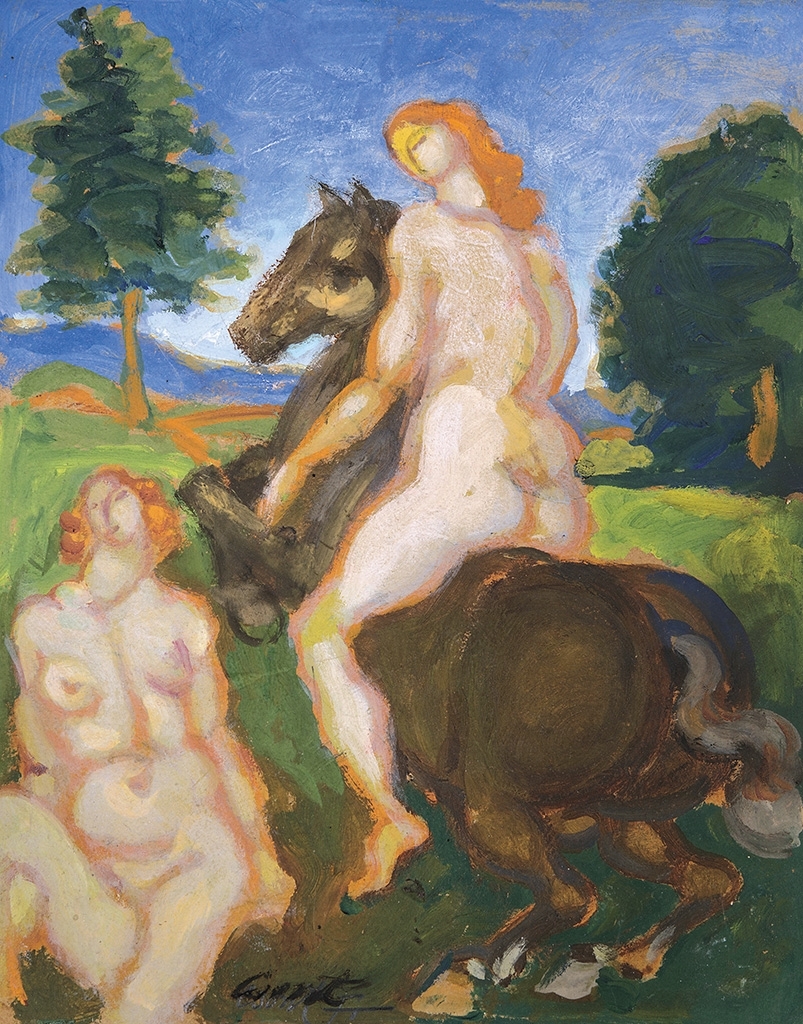 Csont Ferenc (1888-1969) Female nudes, c. 1911 (Saddle horse)