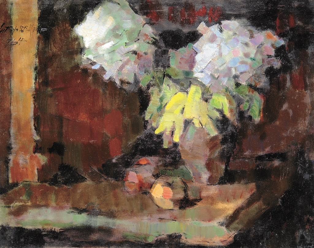 Nagy Oszkár (1883-1965) Virágcsendélet, 1964