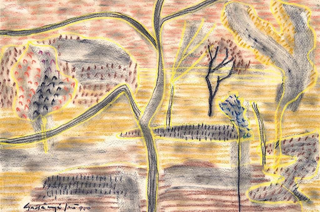 Gadányi Jenő (1896-1960) Rythm of the lines (Trees X.), 1950