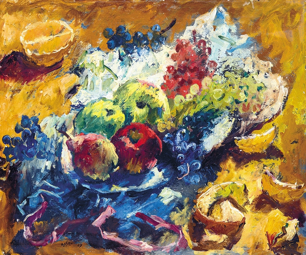 Basch Andor (1885-1944) Gyümölcscsendélet, 1937
