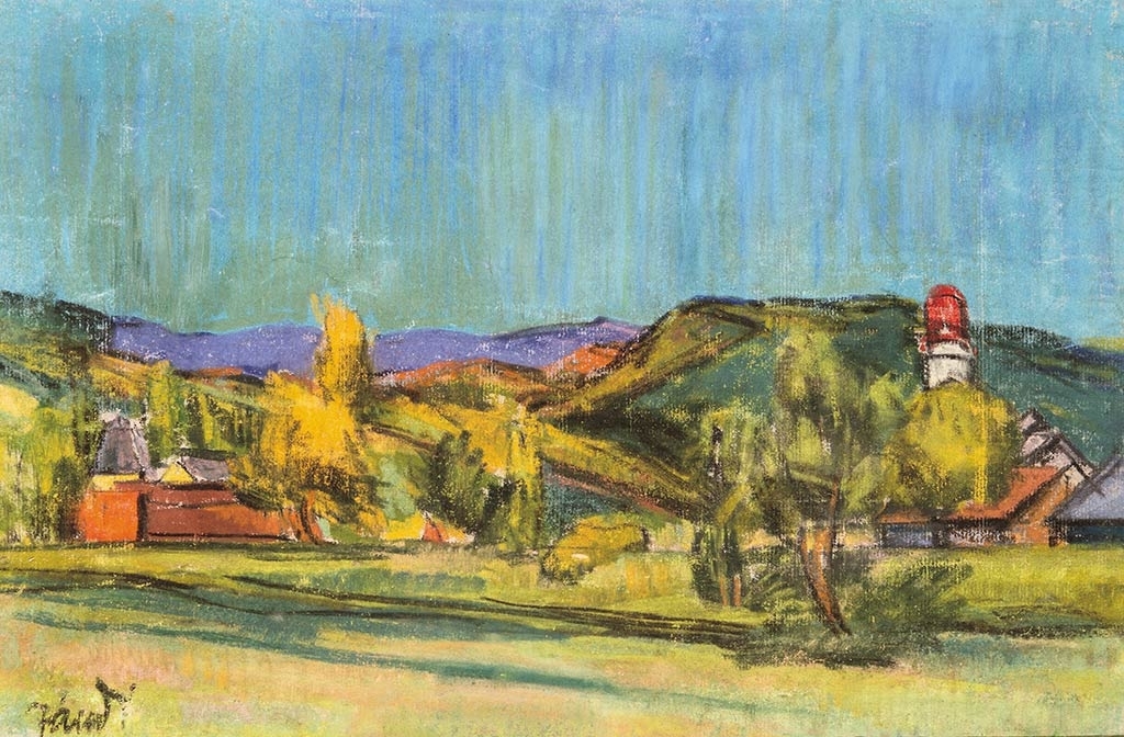Jándi Dávid (1893-1944) View of Baia Mare