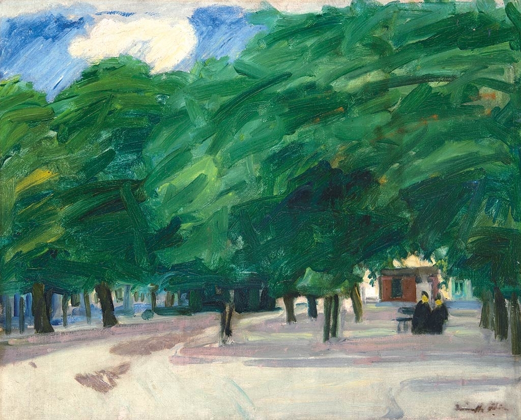 Márffy Ödön (1878-1959) Park in Bruges, 1905-1906