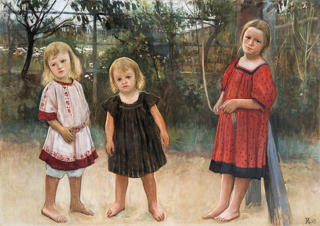 Körösfői-Kriesch Aladár (1863-1920) Három gyermek, 1905
