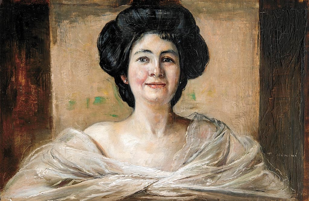 Tornai Gyula (1851-1928) Female portrait