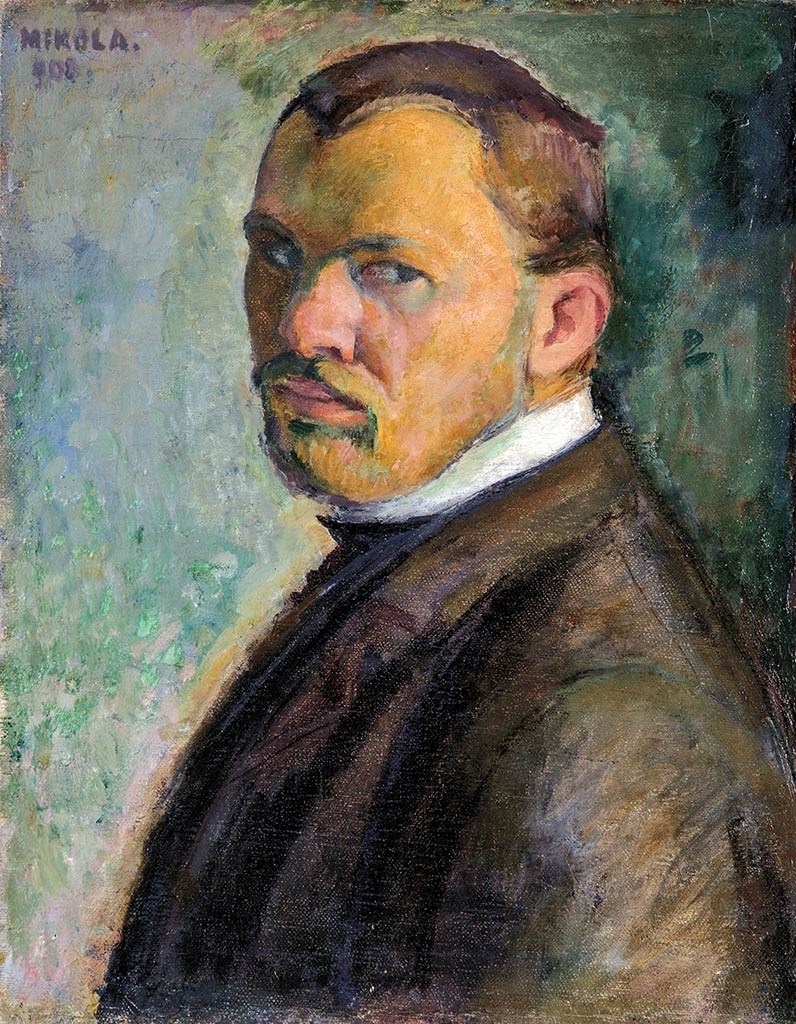 Mikola András (1884-1970) Önarckép, 1908