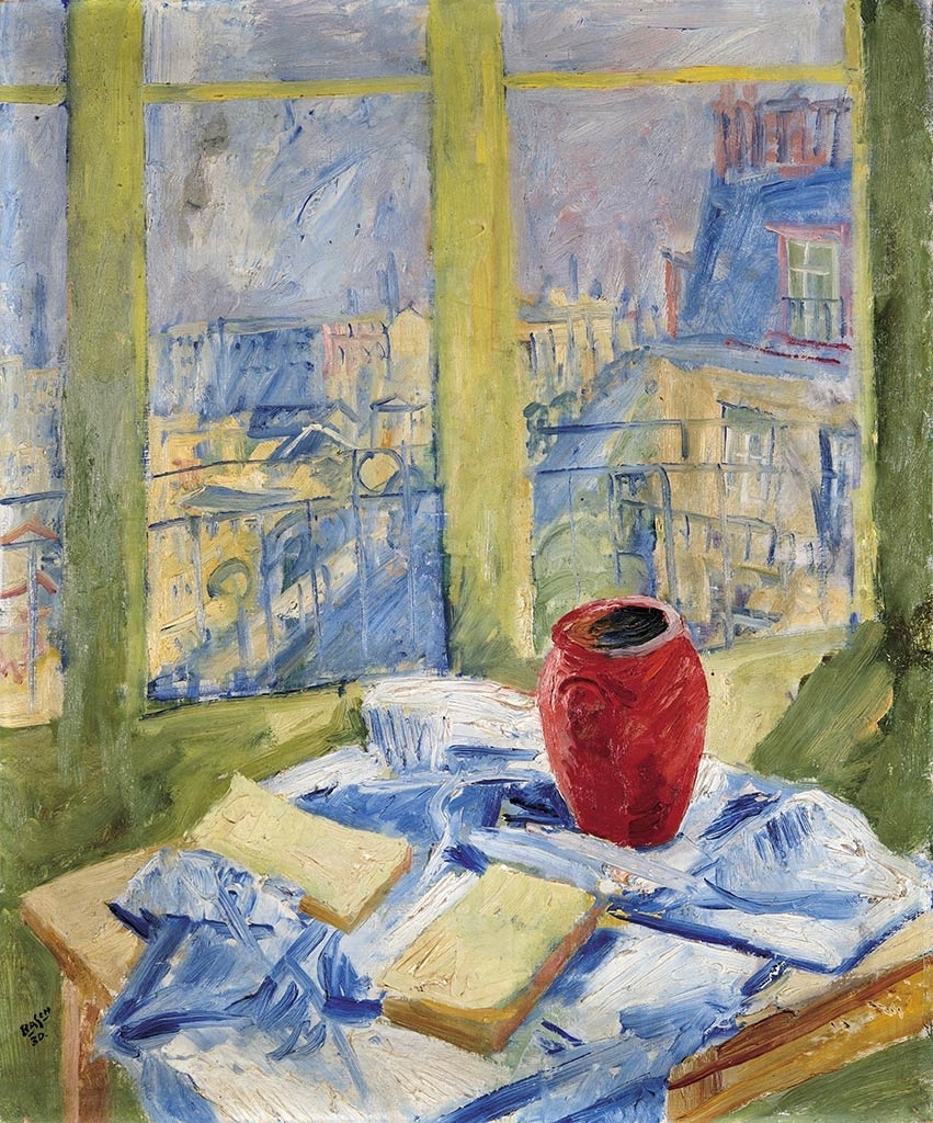 Basch Andor (1885-1944) Csendélet a párizsi műteremben, 1930