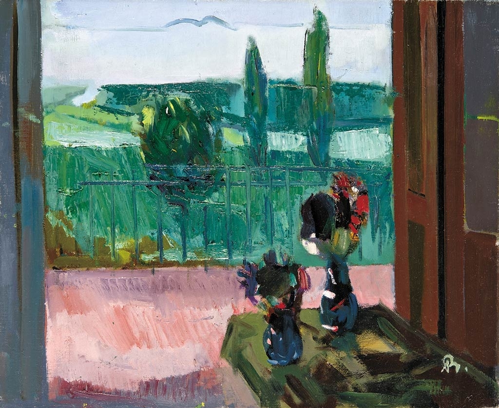 Bernáth Aurél (1895-1982) Virágcsendélet, (Kisörs), 1948