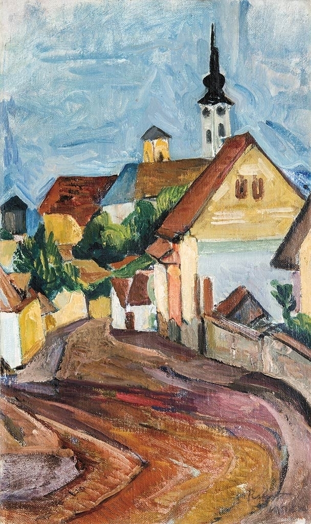 Perlrott-Csaba Vilmos (1880-1955) View of Szentendre, the second half of the 1930's