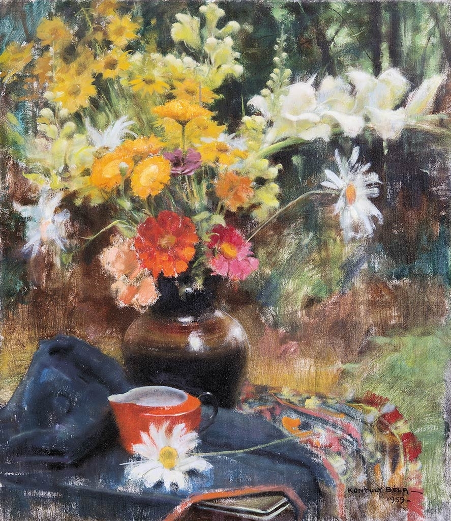 Kontuly Béla (1904-1983) Still Life with Flowers, 1959