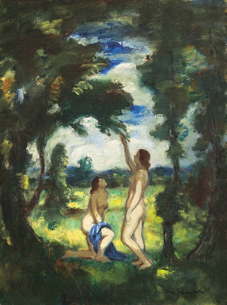 Iványi Grünwald Béla (1867-1940) Outdoor nude female portraits
