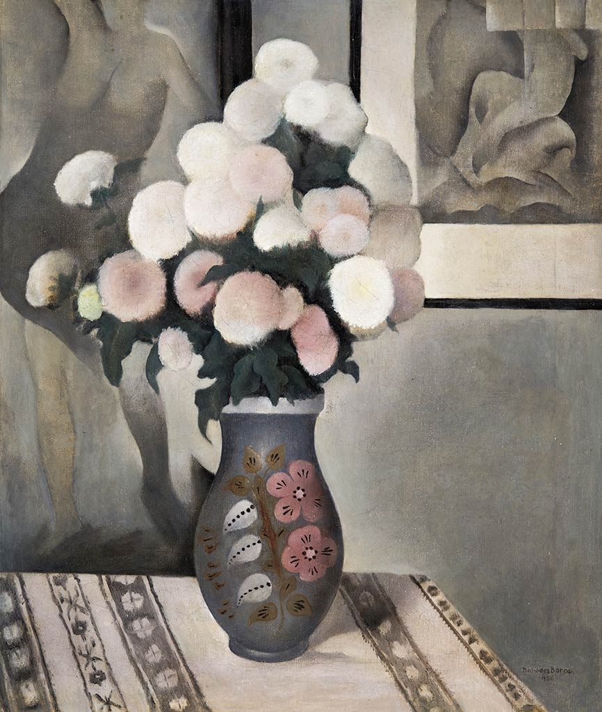 Basilides Barna (1903-1967) Virágok vázában, 1930