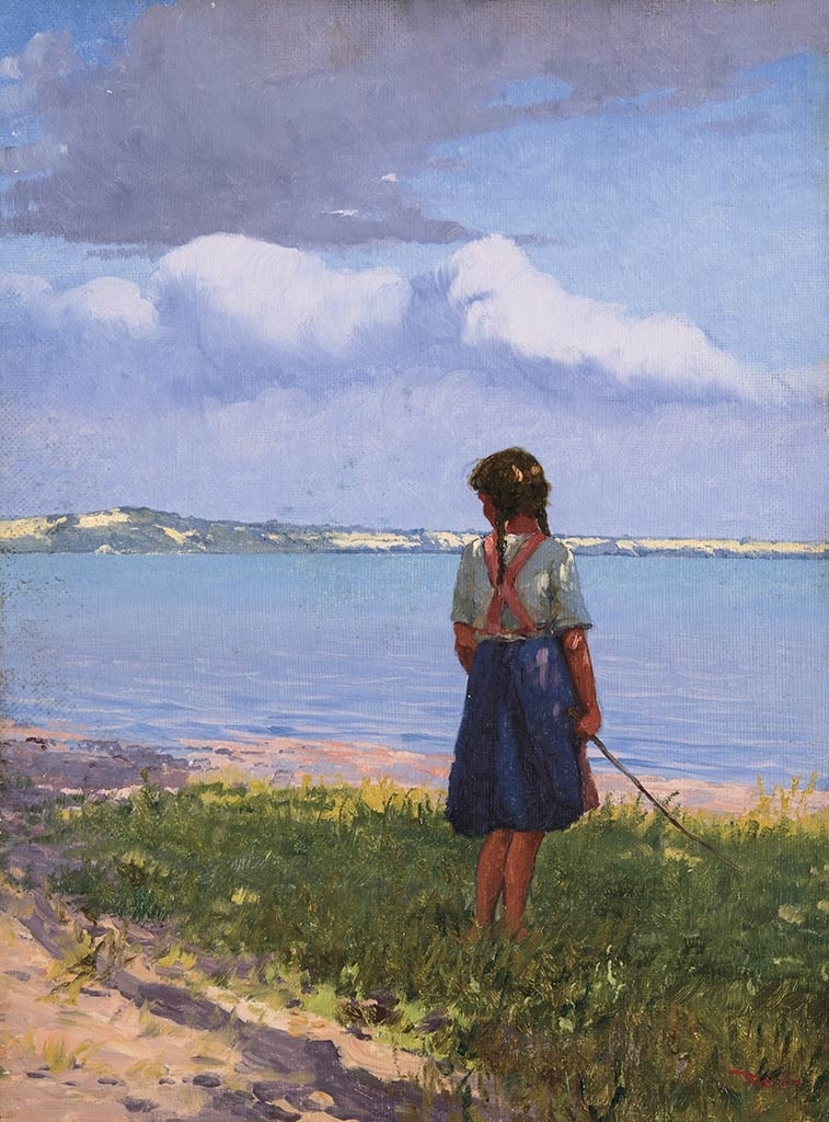 Mérő István (1873-1938) Wondering by the shore