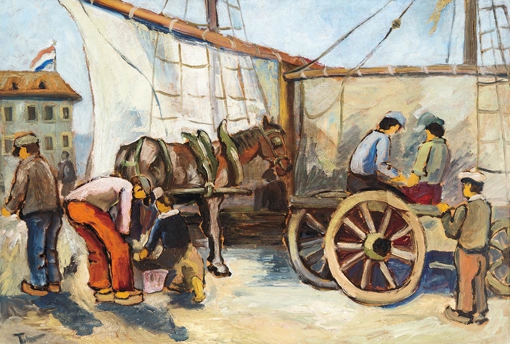 Tibor Ernő (1885-1945) The port of Bretagne
