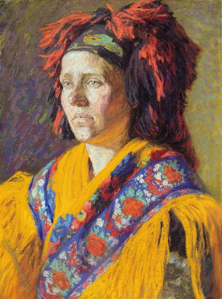 Poll Hugó (1867-1931) Woman in folklore clothing