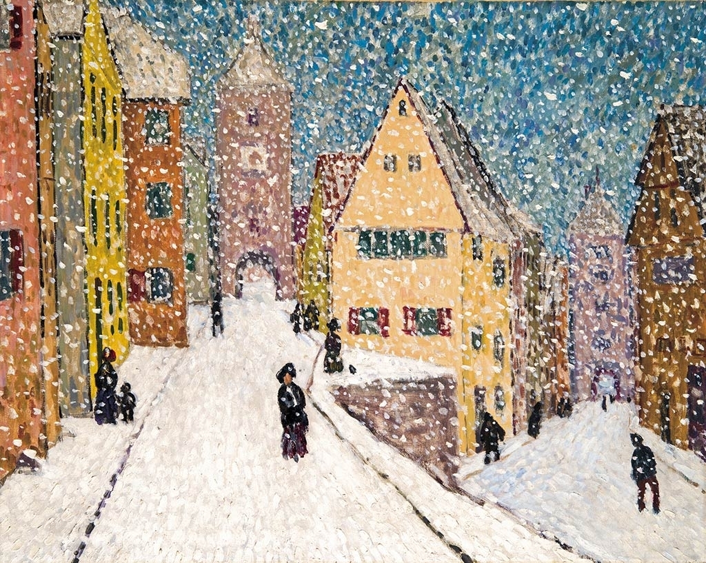 Balla Béla (1882-1965) Tél (Rothenburg télen), 1911