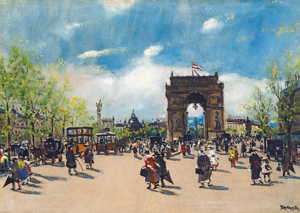 Berkes Antal (1874-1938) Arc de Triomphe, Paris