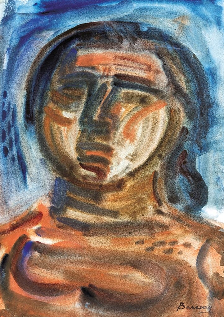 Barcsay Jenő (1900-1988) Női arc, 1933 körül