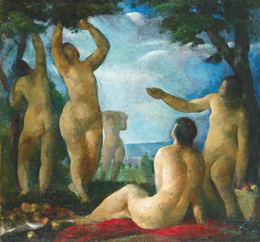 Patkó Károly (1895-1941) Fruit-pickers, 1923