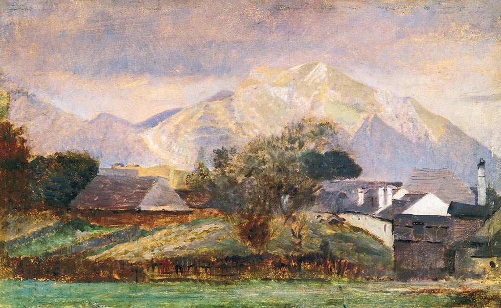Mednyánszky László (1852-1919) A hegy alatt, Nagy-Eőrön