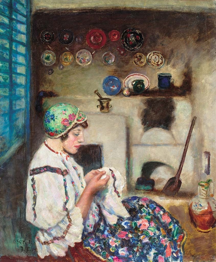 Csók István (1865-1961) Girl in Folklore dress