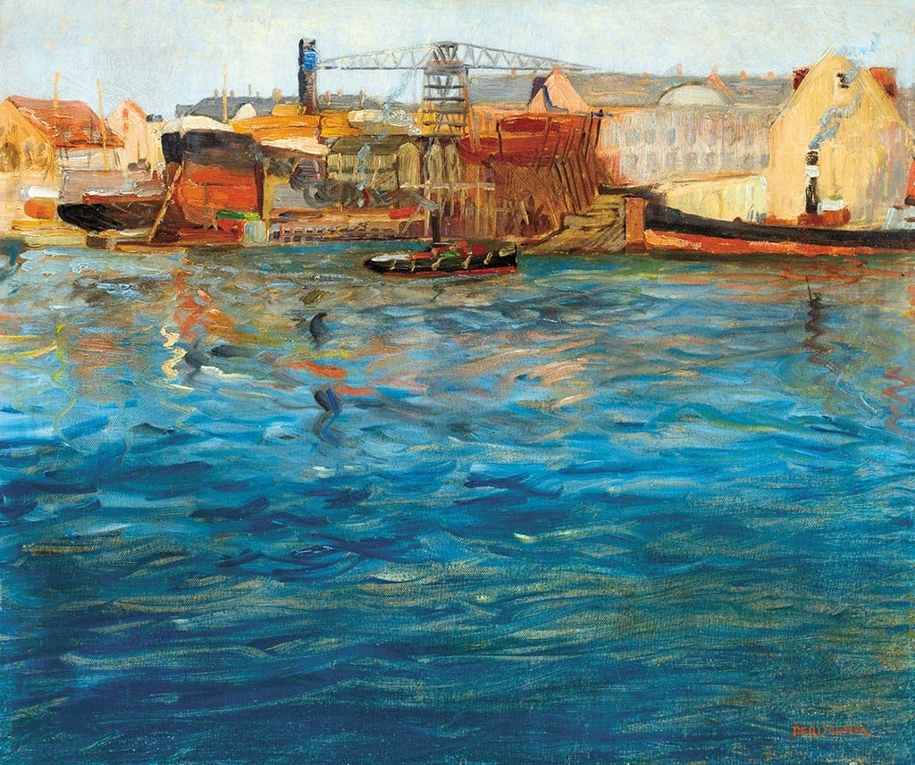 Perlmutter Izsák (1866-1932) Dutch Harbour, around 1895