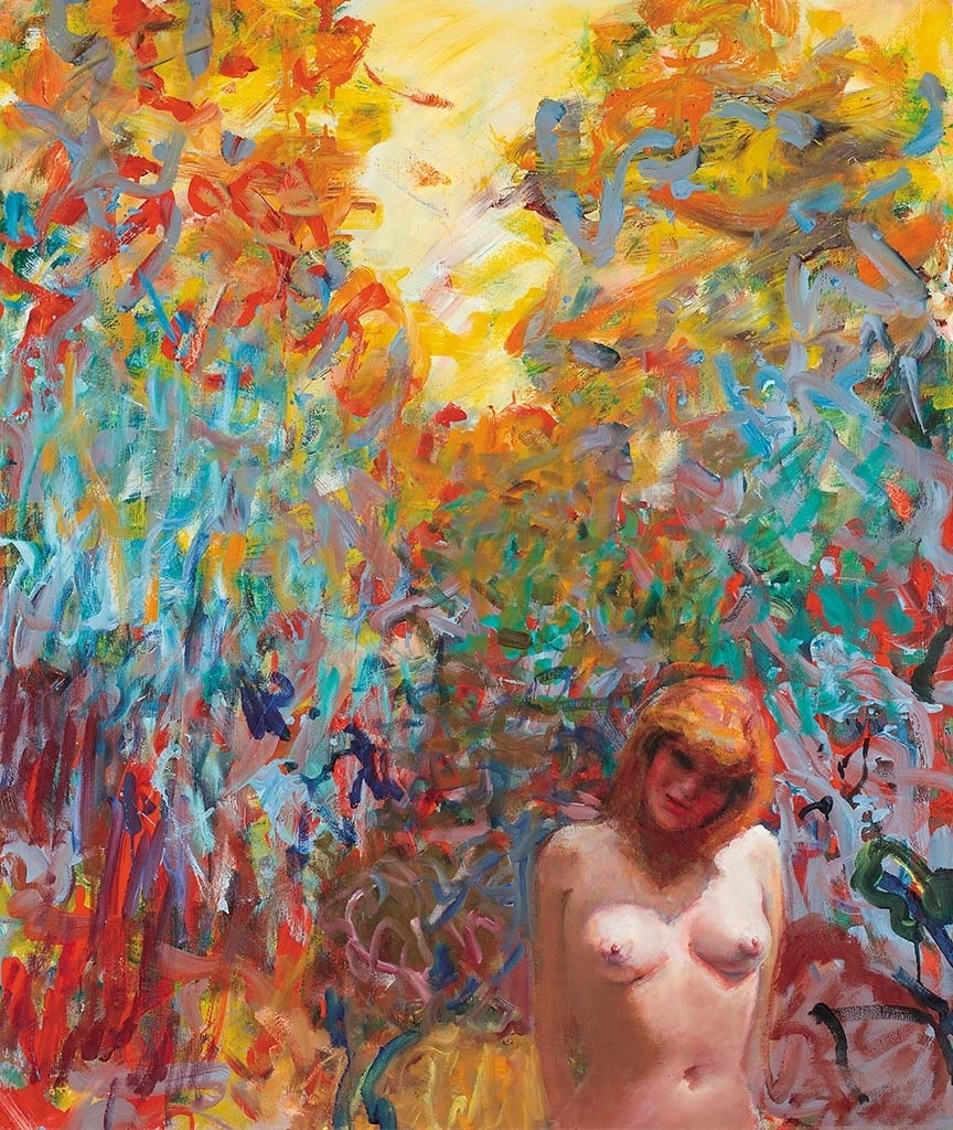 Konkoly Gyula (1941-) Susanne chez Monet á Giverny No. 36., 1993
