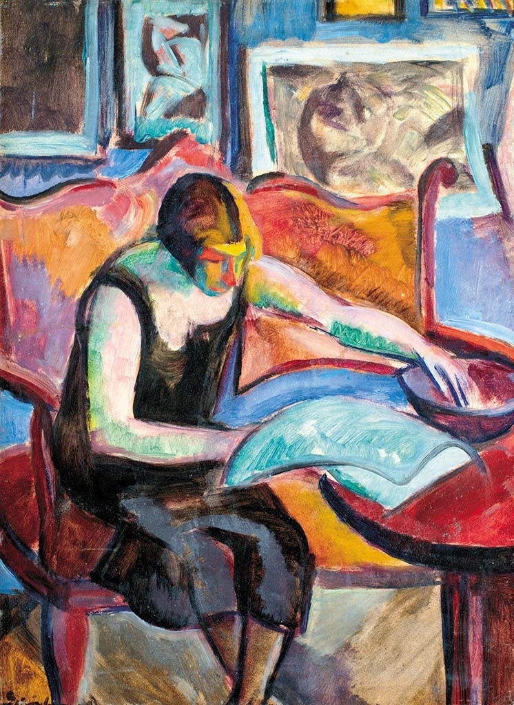Schönberger Armand (1885-1974) Reading Woman