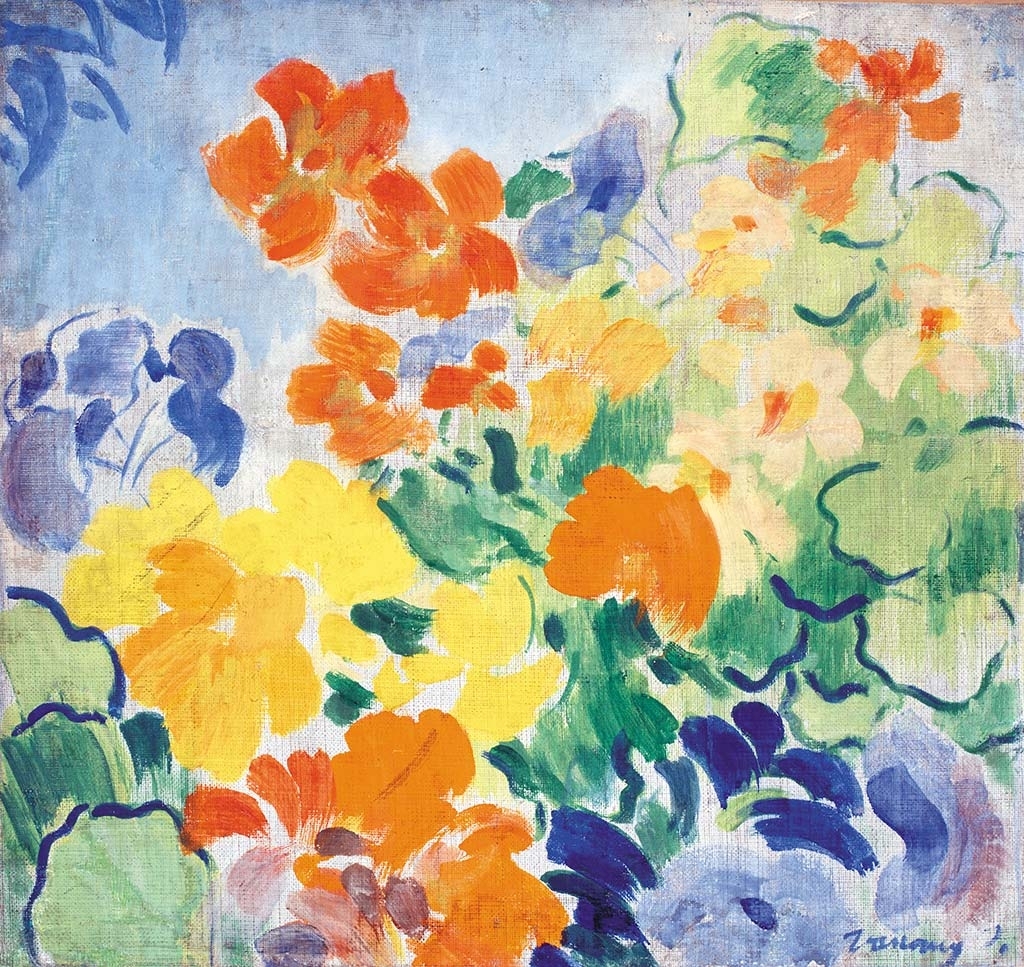Vaszary János (1867-1939) Flowers, 1930s