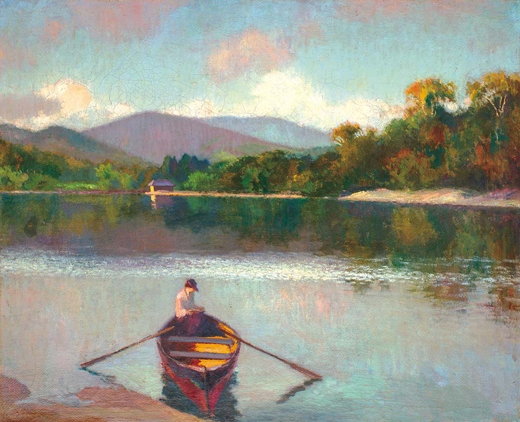 Balla Béla (1882-1965) Sunshine (Lake Bodi in Baia Sprie), 1927