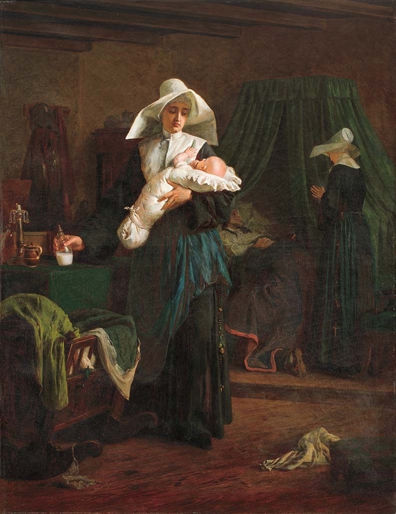 Székely Bertalan (1835-1910) The Nun, 1870