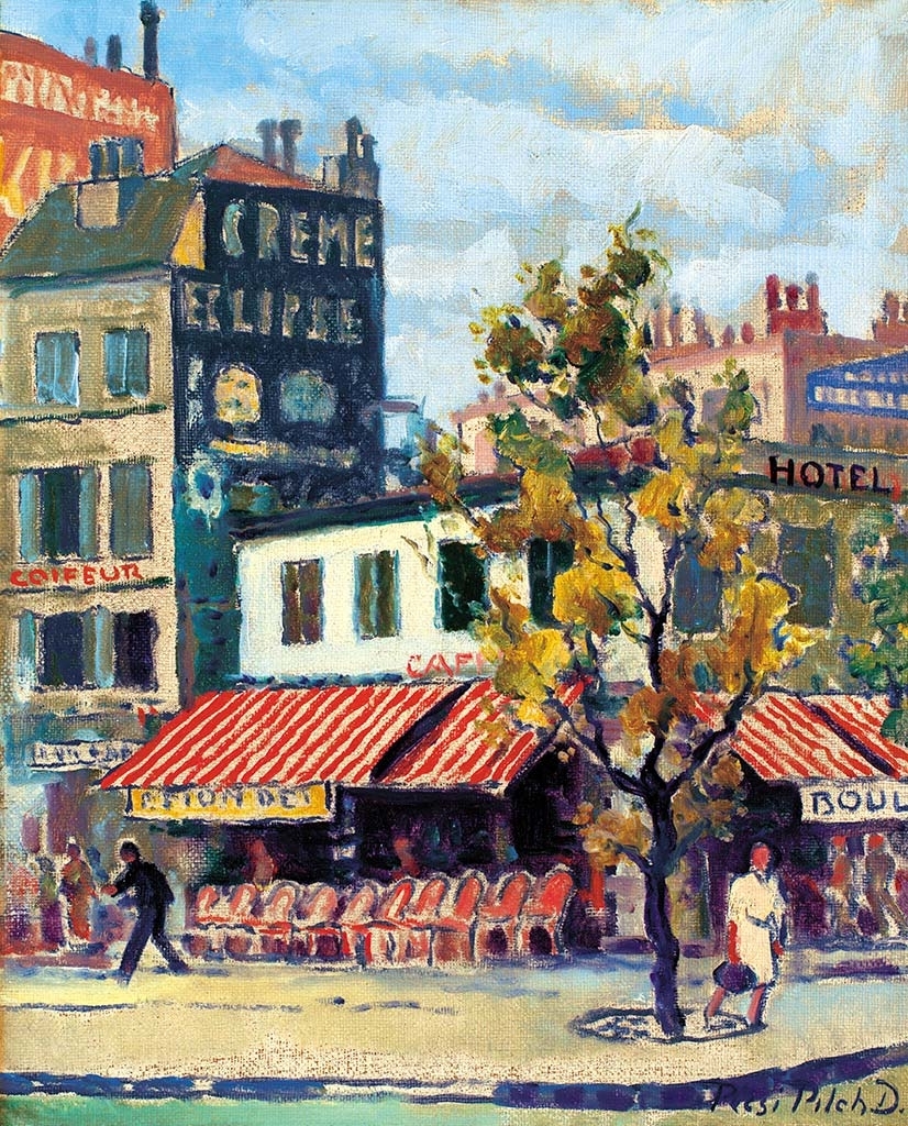 Pécsi Pilch Dezső (1888-1949) View of Paris