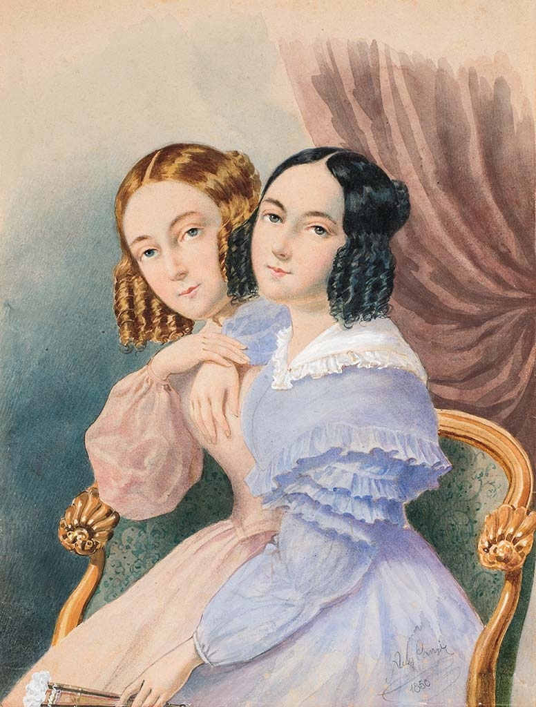 Canzi Ágost (1808-1866) Sisters, 1850