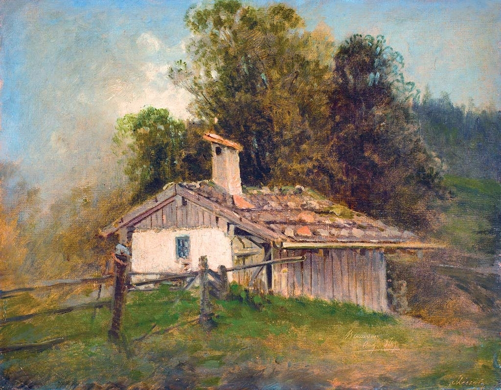 Mészöly Géza (1844-1887) Farmstead, 1869