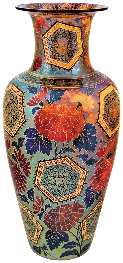 Zsolnay Vase with Millenial Japanese Motifs, c. 1915