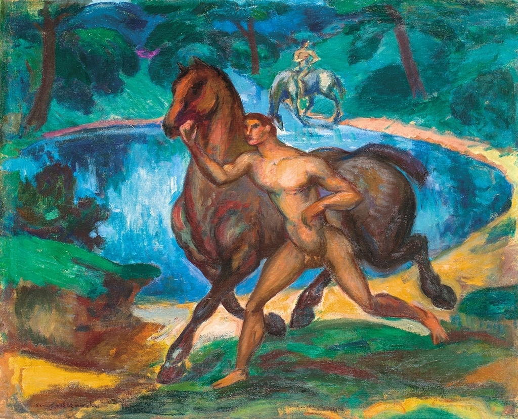 Kernstok Károly (1873-1940) Boy Leading a Horse (Horsemen), 1912-1913