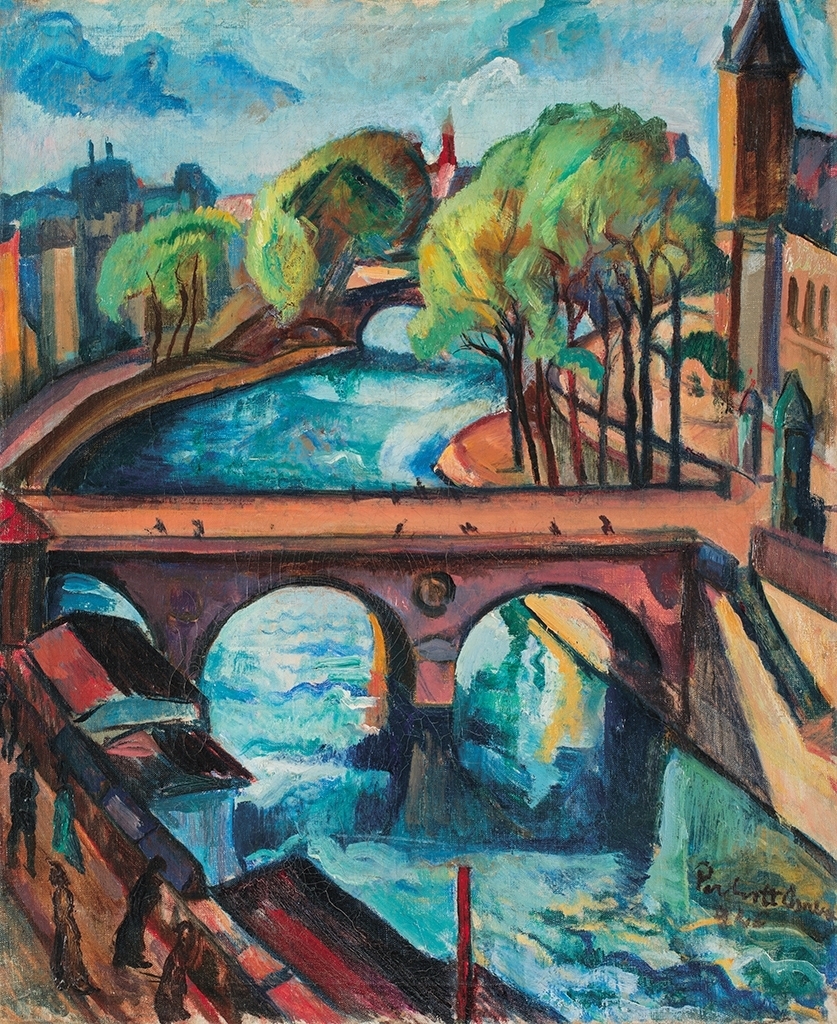 Perlrott-Csaba Vilmos (1880-1955) Pont St. Michel, 1926