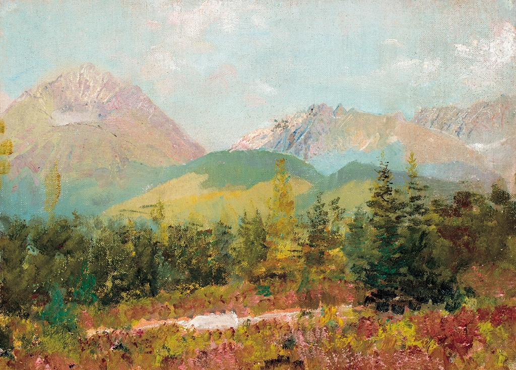 Mednyánszky László (1852-1919) View of the Tatras